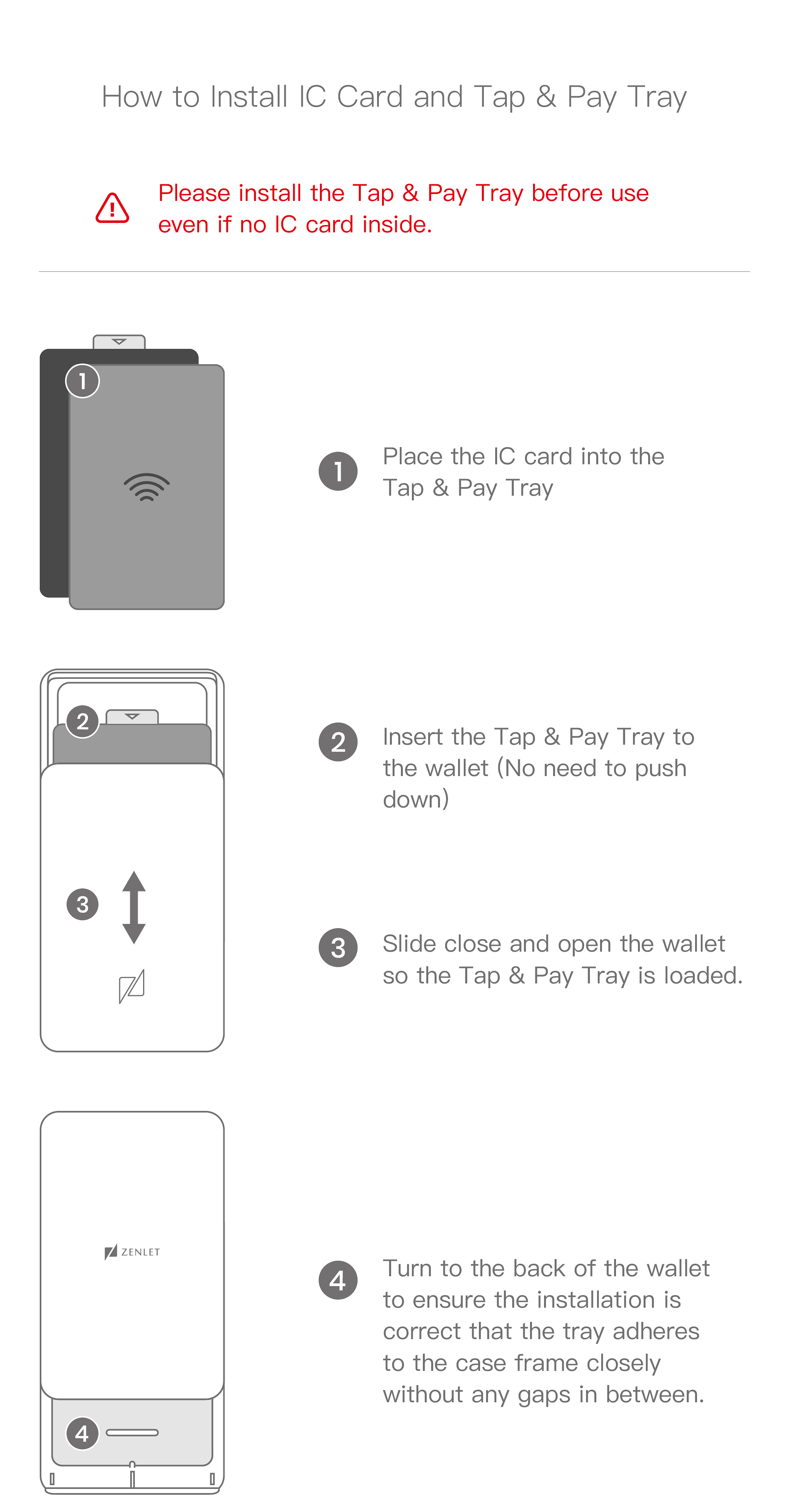 Zenlet 2+ RFID blocking wallet, card holder - Wallets - Aluminum Alloy Gray
